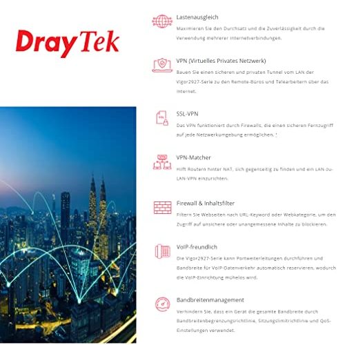 DrayTek-Router DrayTek Vigor 2927ax Dual-WAN-VPN-Firewall