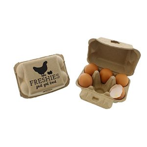 Eierkartons Rural365 aus Zellstoff, leere Kartons für 6 Eier