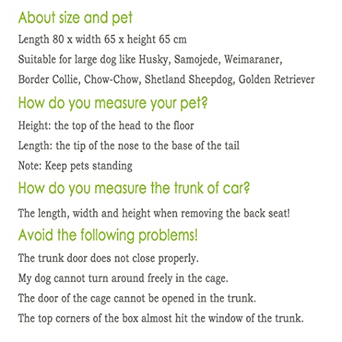 Eugad-Hundebox EUGAD Hundetransportbox Alu 80 x 65 x 65 cm