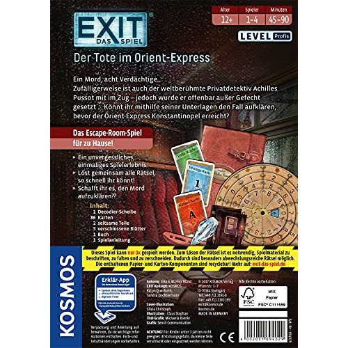 Exit-Spiel Kosmos 694029 EXIT Der Tote im Orient-Express