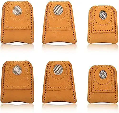 Fingerhut AIEX 6 Stück Nähen Fingerkuppenschut Pad