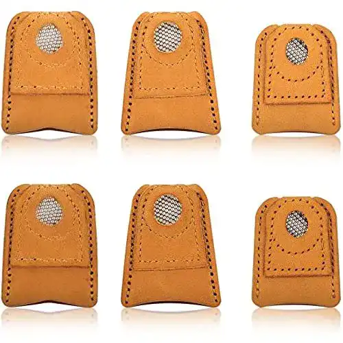 Fingerhut AIEX 6 Stück Nähen Fingerkuppenschut Pad