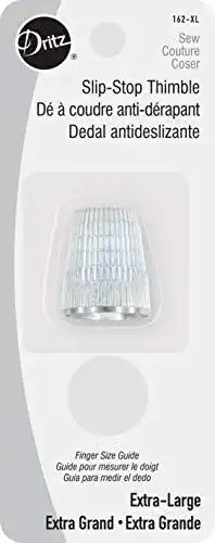 Fingerhut Dritz Slip-Stop Thimble, Silber, Size Extra Large