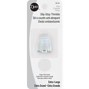 Fingerhut Dritz Slip-Stop Thimble, Silber, Size Extra Large