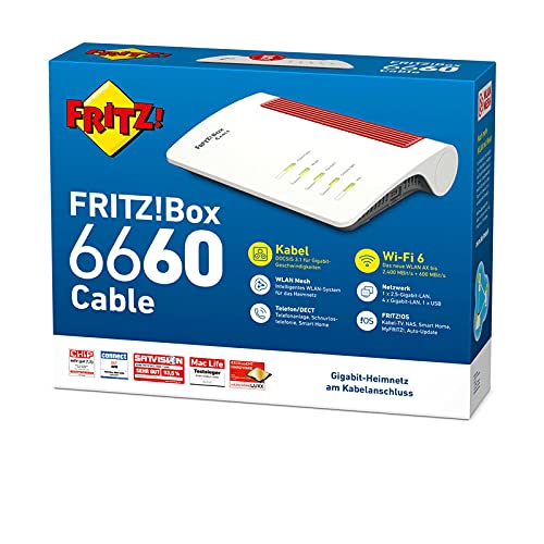 Fritzbox AVM FRITZ!Box 6660 Cable (DOCSIS-3.1-Kabelmodem