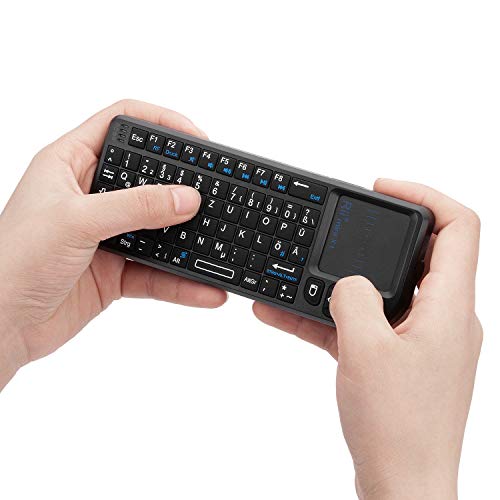 Funktastatur mit Touchpad Rii X1 Mini Tastatur Wireless