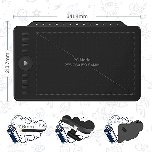 GAOMON-Grafiktablett GAOMON M1220 Tablet mit Zeichenstift