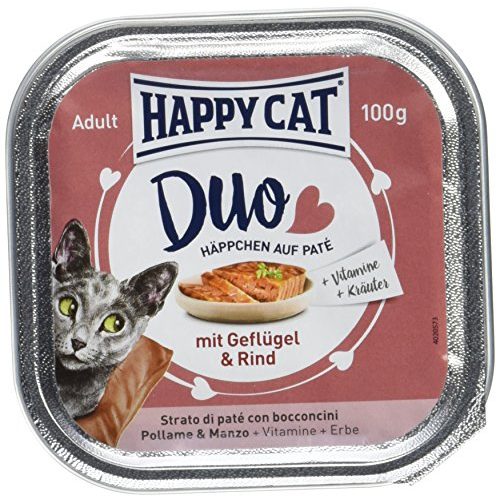 Die beste happy cat katzenfutter happy cat pate gefluegel rind 12er Bestsleller kaufen