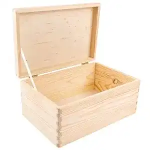 Holzkiste mit Deckel