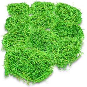 Holzwolle com-four ® 10x Ostergras in grün für Osternester