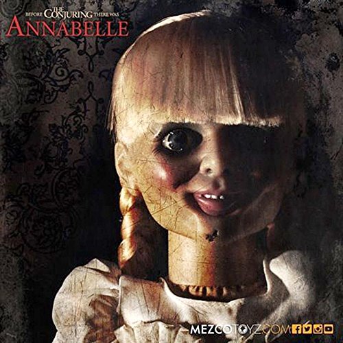 Horror-Puppe Close Up Annabelle Puppe mit Stoffkleidung