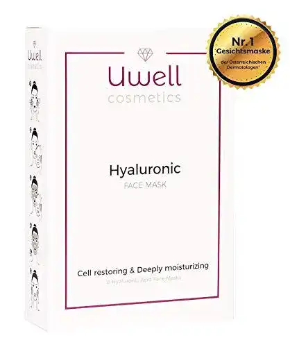 Hyaluron-Tuchmaske UWELL Cosmetics 2 Stk. Face Mask
