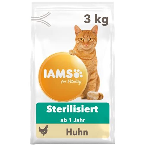IAMS-Katzenfutter Iams for Vitality Sterilised Trockenfutter, 3 kg