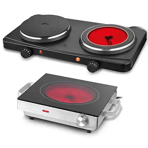 Infrarot-Doppelkochplatte Jago ® Kochplatten Elektrisch