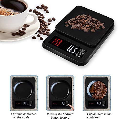 Kaffeewaage OBEST 3T6B Digital elektrisch mit Timer