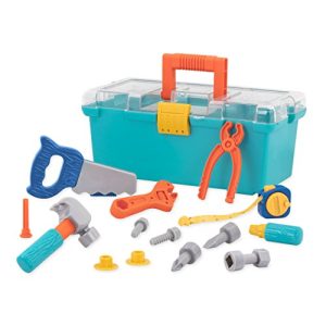 Kinderwerkzeug Battat Werkzeugkoffer gefüllt 15-tlg.