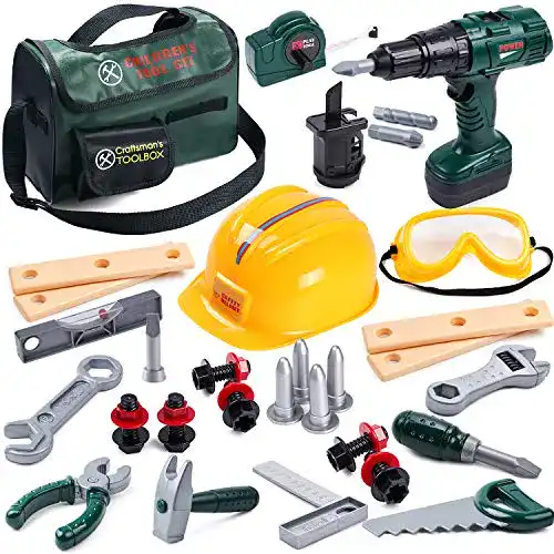 Kinderwerkzeug Toyssa Kinder Werkzeug Spielzeug Set 32Stk.