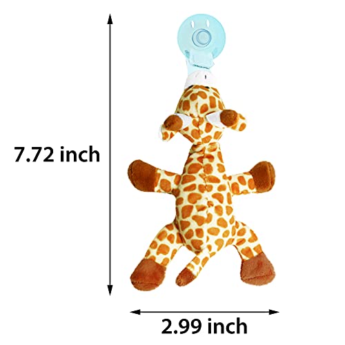 Kirschform-Schnuller Zooawa Baby Schnuller Silikon, Giraffe