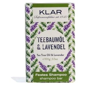 Klar-Seife Klar Seifen festes Shampoo Teebaumöl & Lavendel