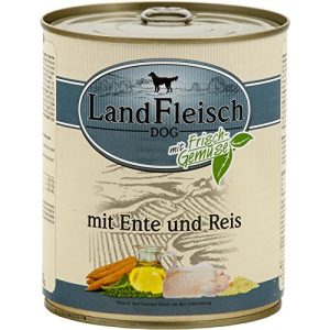 LandFleisch-Hundefutter Landfleisch Pur Ente & Reis 6X 800g