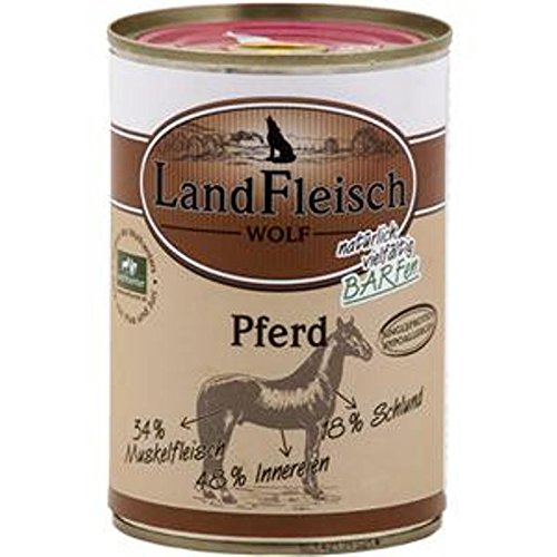 Die beste landfleisch hundefutter landfleisch wolf pferd 12 x 400 g Bestsleller kaufen