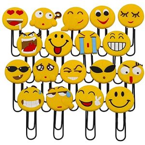 Lesezeichen whatUneed Niedliche Emoji-, lustige Büroklammern