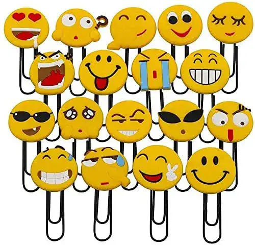 Lesezeichen whatUneed Niedliche Emoji-, lustige Büroklammern