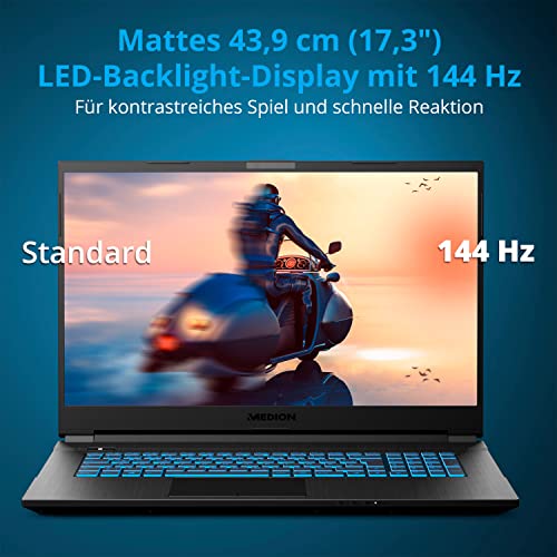 Medion-Laptop MEDION ERAZER Defender E15, 17,3 Zoll 144Hz