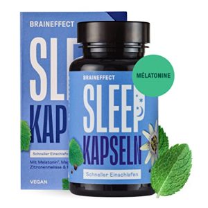Melatonin BRAINEFFECT Vegane Kapseln + Sleep Coaching