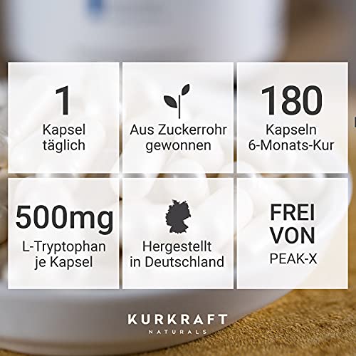 Melatonin-Kapseln KURKRAFT ® L-Tryptophan 500mg