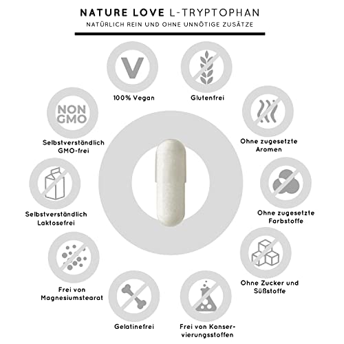 Melatonin-Kapseln Nature Love ® L-Tryptophan 240 Kapseln