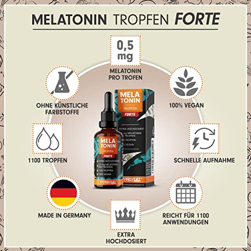 Melatonin ProFuel Tropfen FORTE 30 ml ohne Alkohol
