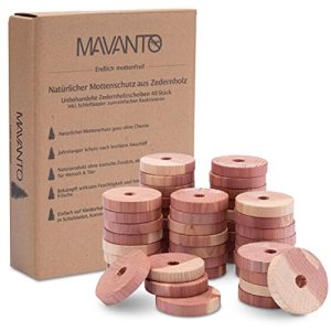 Mottenschutz MAVANTO 48x Effektiver Zedernholz