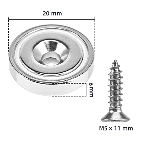 Neodym-Magnet Anksixx Neodym Scheiben Magnete, 15 Stück