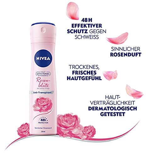 Nivea-Deo NIVEA Rosenblüte Deo Spray 150 ml, Anti-Transpirant