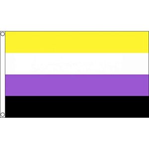 Non-Binary-Flagge LGBTQ+ Pride Flagge, nicht binär, klein
