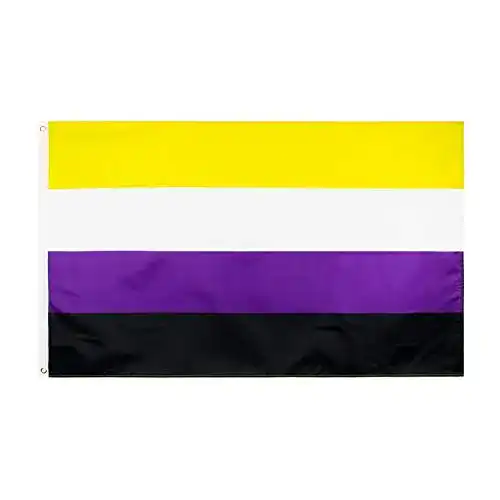 Non-Binary-Flagge Onsinic 3×5 Ft Non-Binary-stolz-Flagge