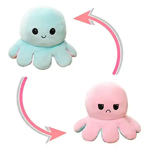Oktopus-Kuscheltier MIKOO Oktopus Kuscheltier, Reversible