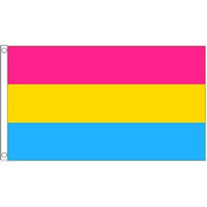 Pan-Flagge 1000 Flags Flagge Pansexuelle Omnisexuell, 150 x 90