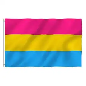 Pan-Flagge Buding Pansexual Pride Flag, Lebendige Farbe