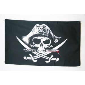 Piratenflagge AZ FLAG Flagge Pirat MIT SÄBEL 150x90cm