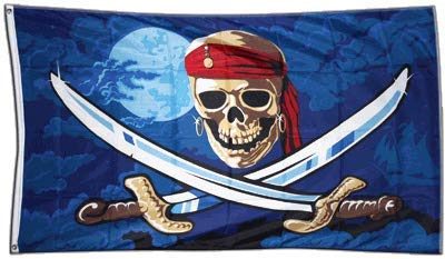 Piratenflagge Flaggenfritze ® Flagge Pirat Fluch der Meere