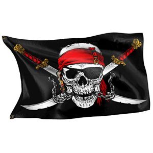 Piratenflagge RAHMENLOS Original Piraten Flagge Karibik