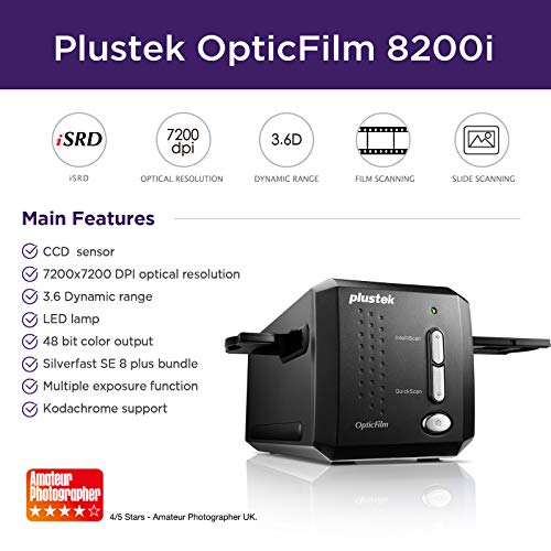 Plustek-Scanner Plustek OpticFilm 8200i SE 35mm Dia/Negativ