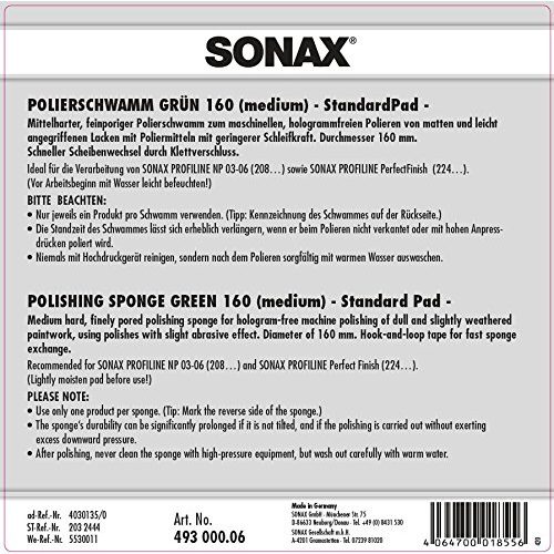 Polierschwamm SONAX SchaumPad medium 160