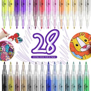 Porzellanstifte GEEDIAR Acrylstifte für Steine Wasserfest 28 Farben