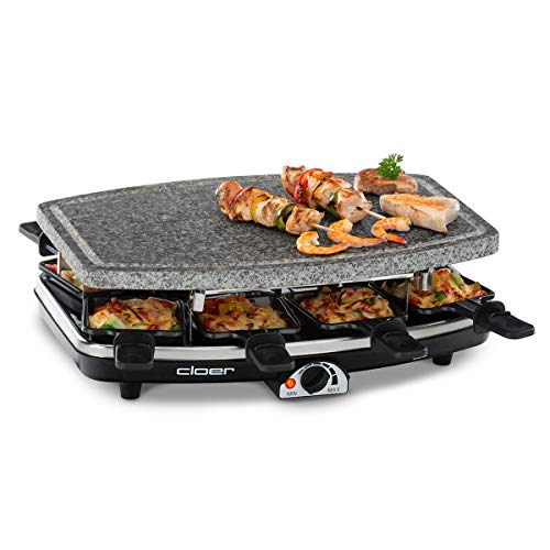 Die beste raclette grill mit steinplatte cloer 6430 8 pfaennchen Bestsleller kaufen