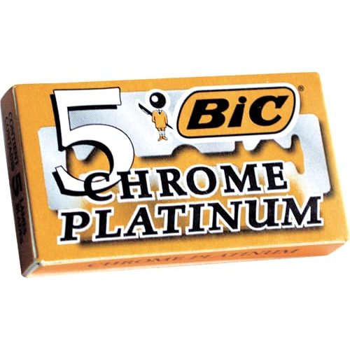 Rasierhobel-Klingen BIC Rasierklingen, 100 Stück, Chrome Platinum