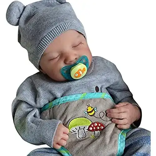 Reborn-Puppe Cloixon Wiedergeborene Puppen Weiches Silikon
