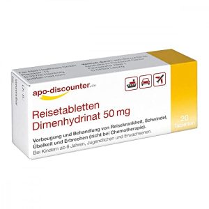 Reisetabletten apo-discounter.de Dimenhydrinat 50 mg Tabletten
